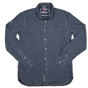 Superdry The Shirt Store Mens Button Down Long Sleeve Plaid Shirt